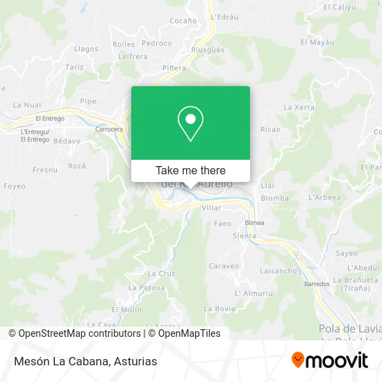 Mesón La Cabana map