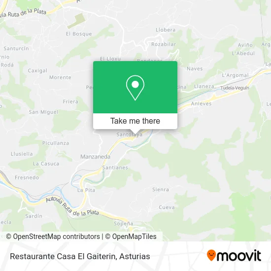 Restaurante Casa El Gaiterin map