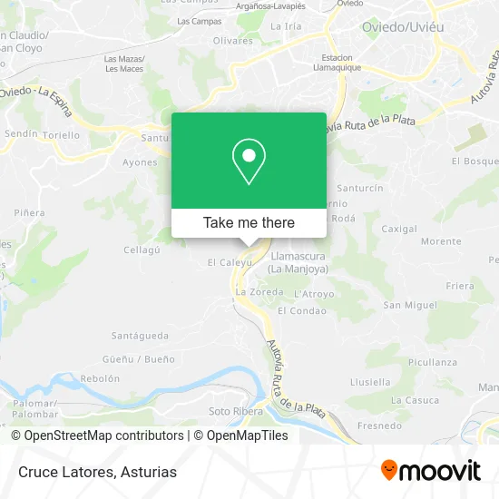 Cruce Latores map