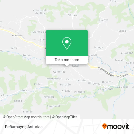 Peñamayor map