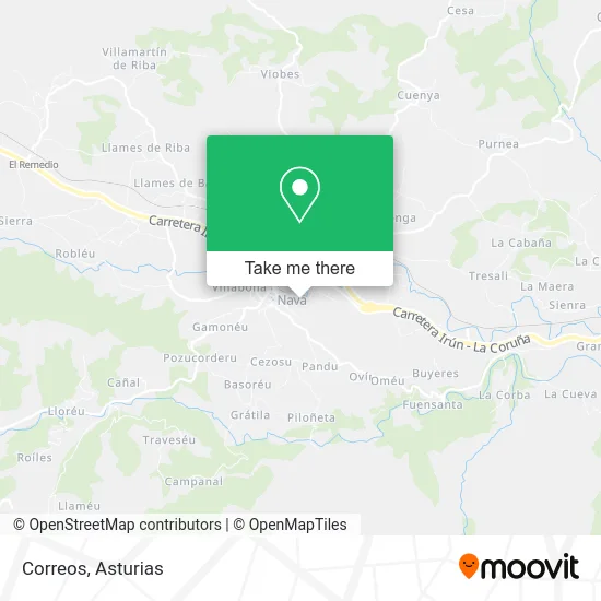 Correos map