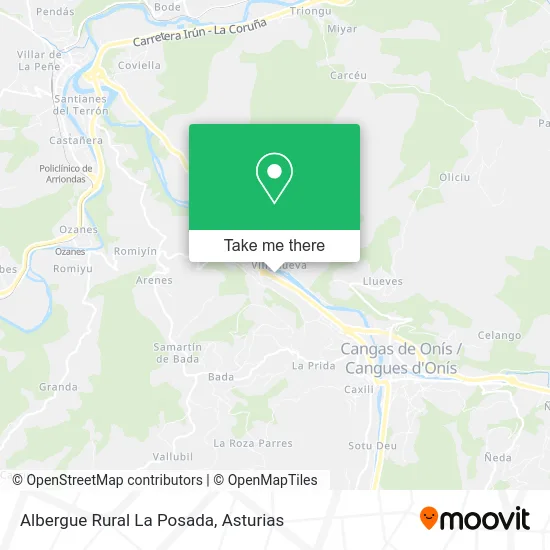Albergue Rural La Posada map