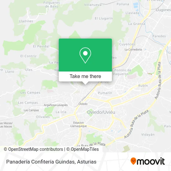 Panadería Confitería Guindas map