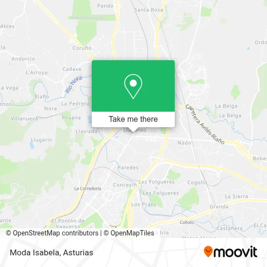 Moda Isabela map