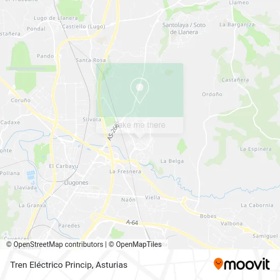 Tren Eléctrico Princip map
