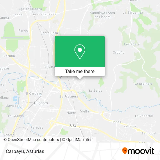 Carbayu map