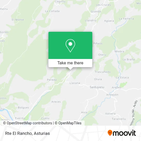 Rte El Rancho map