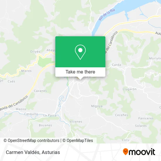 Carmen Valdés map
