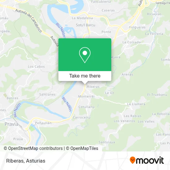 Riberas map