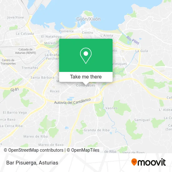 Bar Pisuerga map