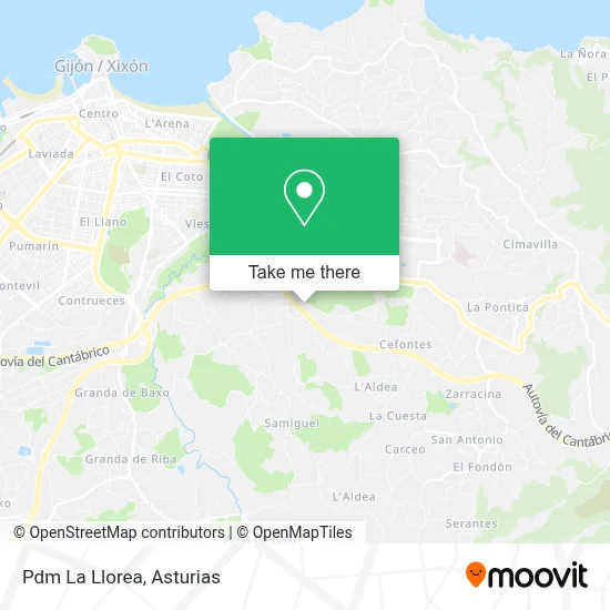 Pdm La Llorea map