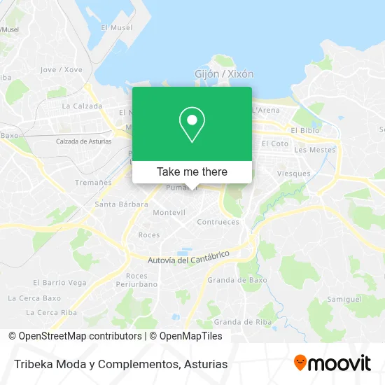 Tribeka Moda y Complementos map