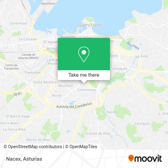 Nacex map