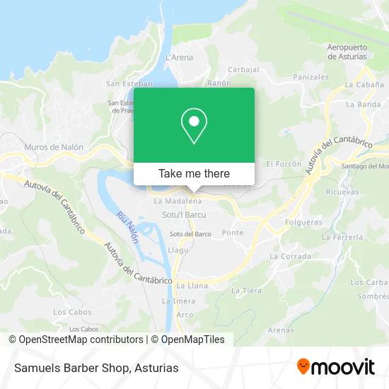 Samuels Barber Shop map