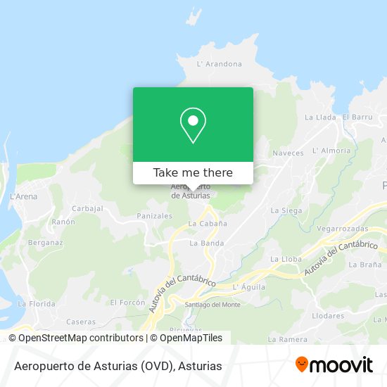 Aeropuerto de Asturias (OVD) map