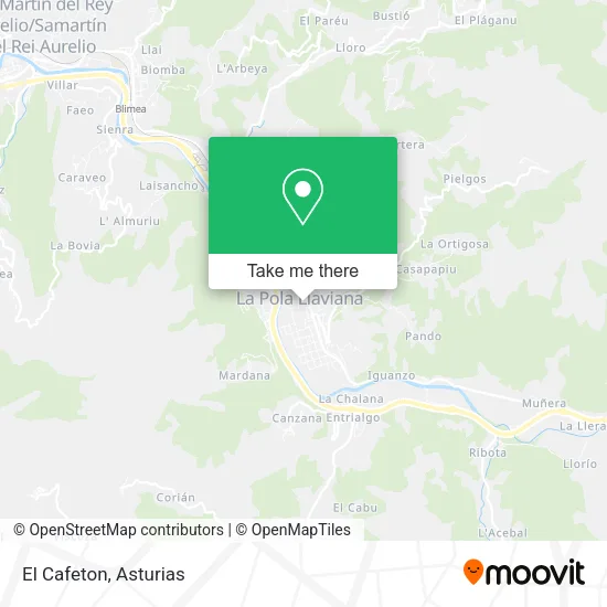 El Cafeton map