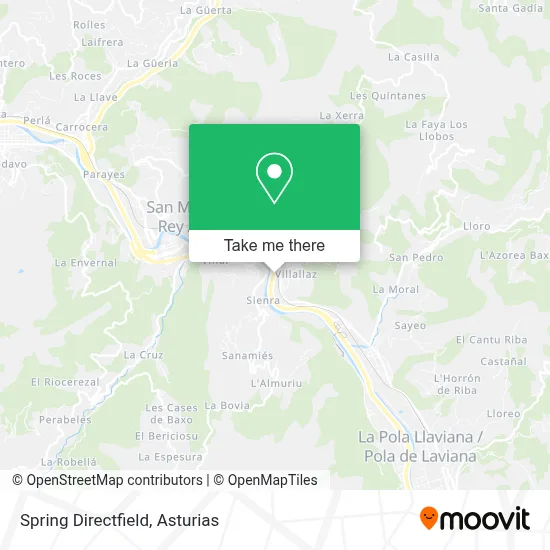 Spring Directfield map