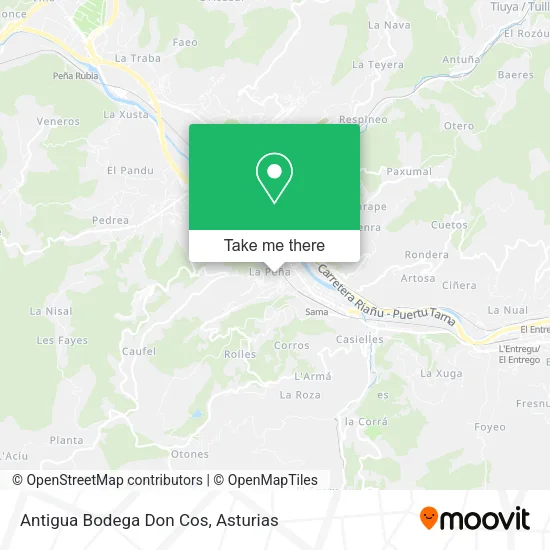 Antigua Bodega Don Cos map