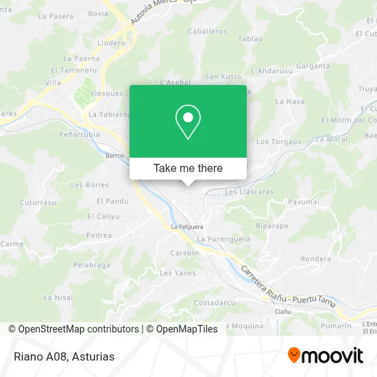 Riano A08 map