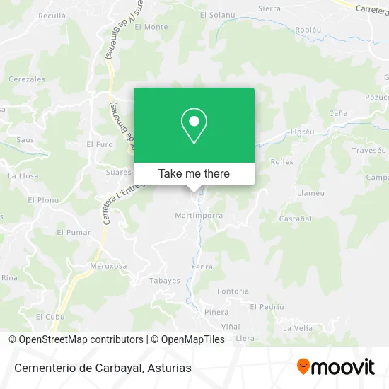 Cementerio de Carbayal map