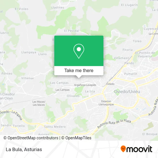 La Bula map