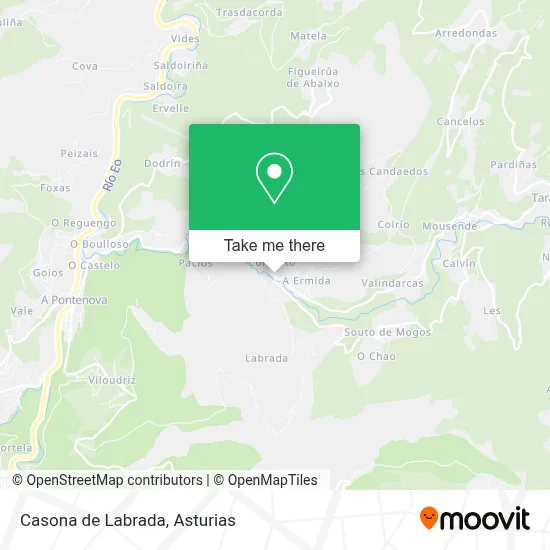 Casona de Labrada map