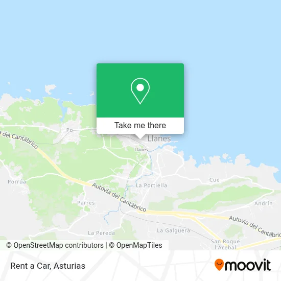 Rent a Car map