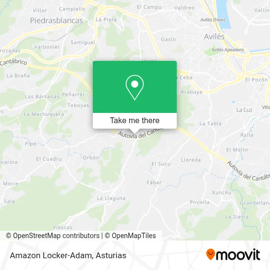 Amazon Locker-Adam map