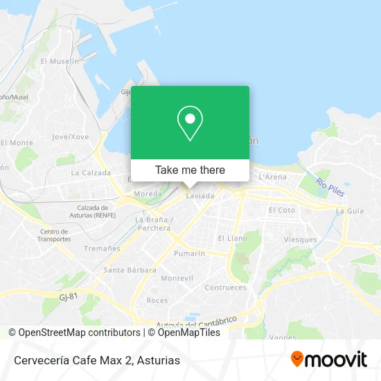 Cervecería Cafe Max 2 map