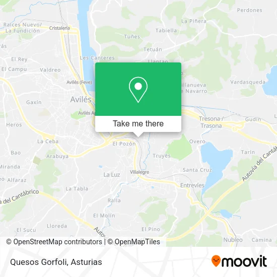Quesos Gorfoli map