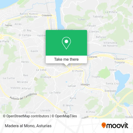 Madera al Mono map