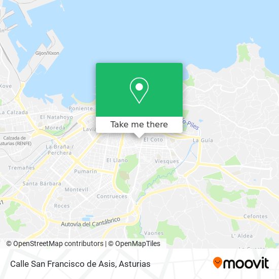 Calle San Francisco de Asis map