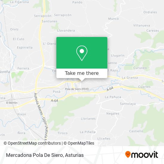 Mercadona Pola De Siero map