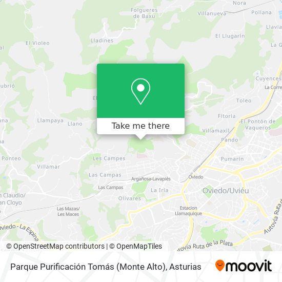 Parque Purificación Tomás (Monte Alto) map