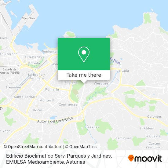 Edificio Bioclimatico Serv. Parques y Jardines. EMULSA Medioambiente map