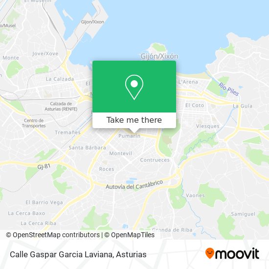 Calle Gaspar Garcia Laviana map