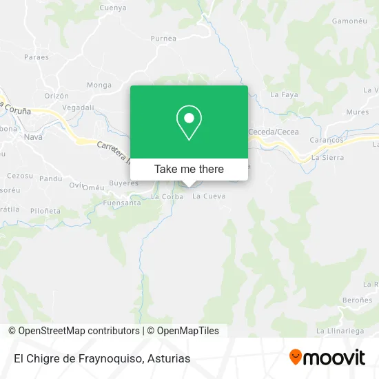 El Chigre de Fraynoquiso map