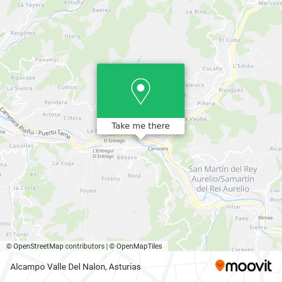 Alcampo Valle Del Nalon map