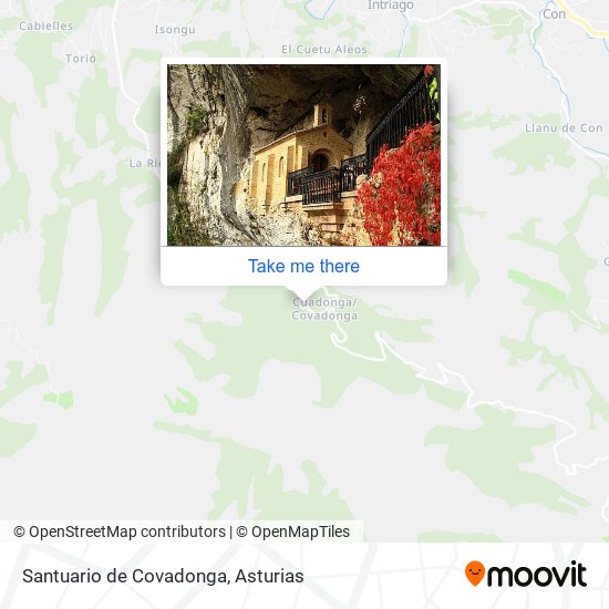 Santuario de Covadonga map