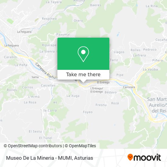mapa Museo De La Mineria - MUMI