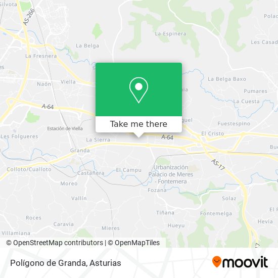 Polígono de Granda map
