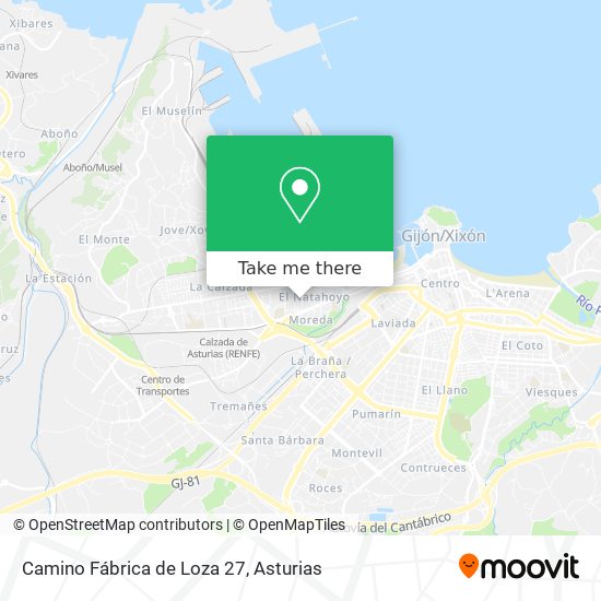 Camino Fábrica de Loza 27 map