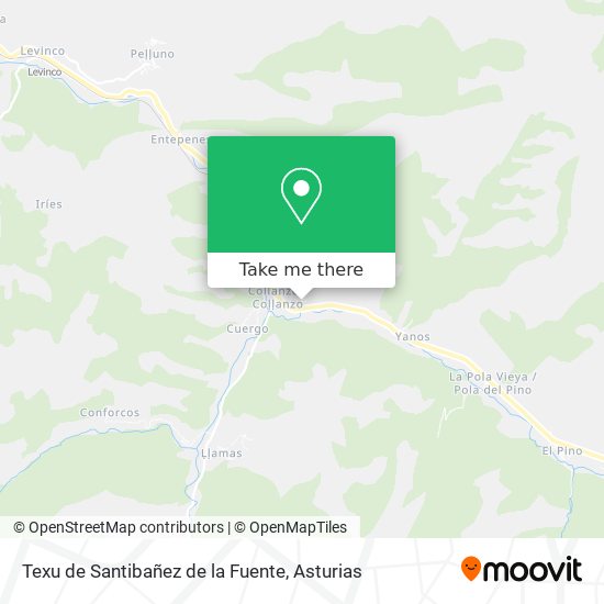 Texu de Santibañez de la Fuente map