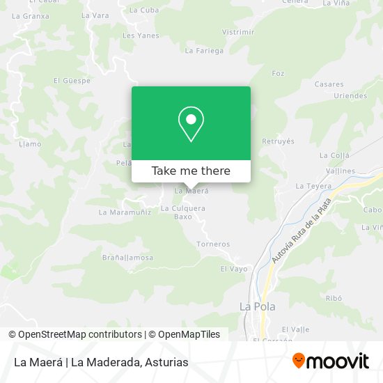 La Maerá | La Maderada map