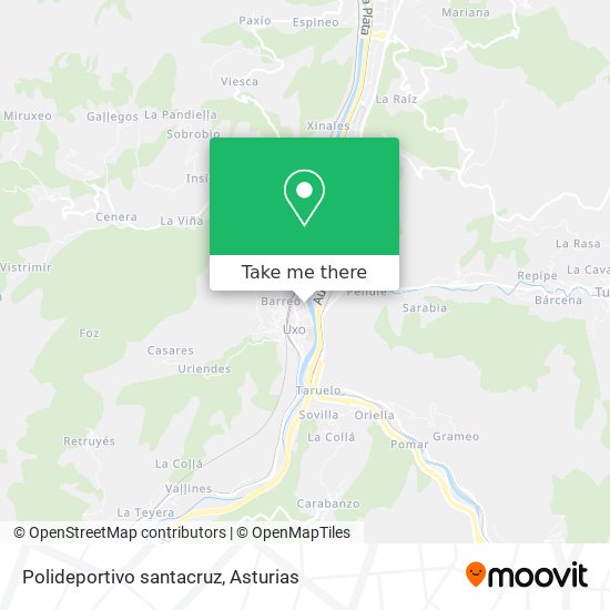 Polideportivo santacruz map