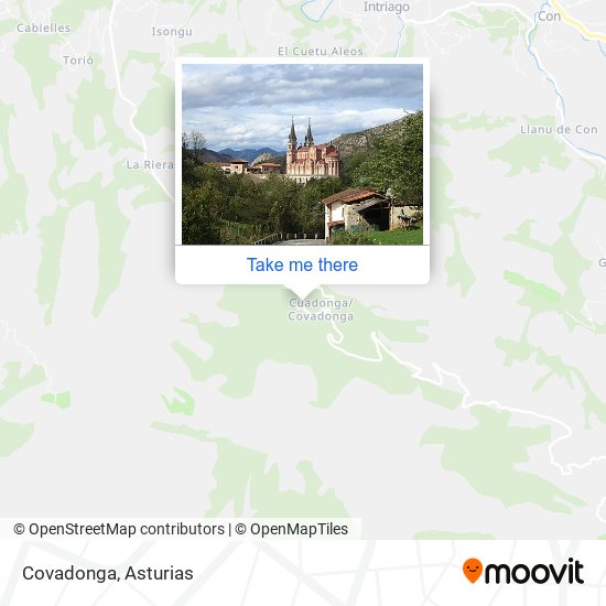 Covadonga map