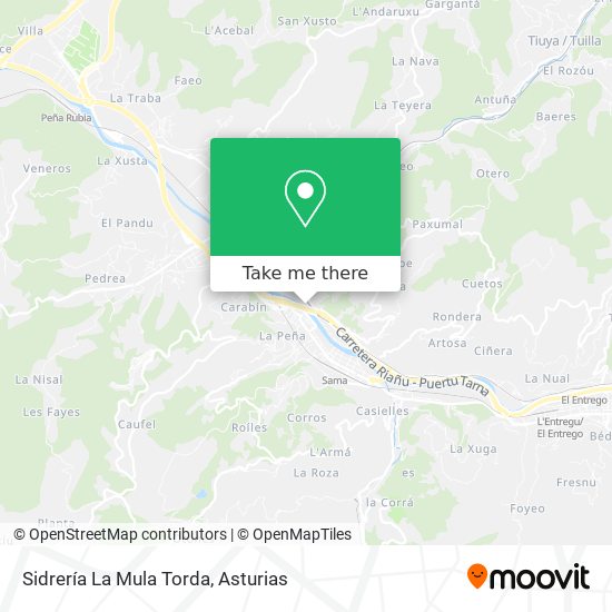 Sidrería La Mula Torda map