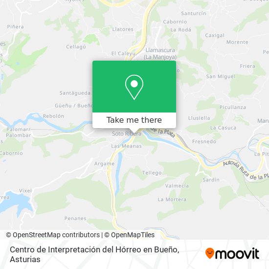 mapa Centro de Interpretación del Hórreo en Bueño