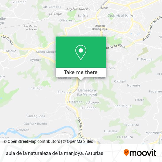 aula de la naturaleza de la manjoya map