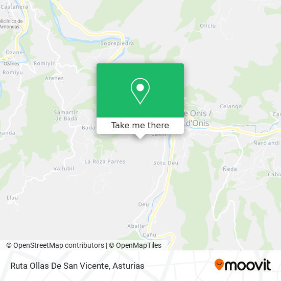 Ruta Ollas De San Vicente map